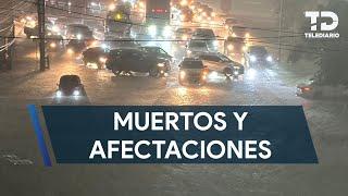 Lluvias dejaron tres muertos en el área metropolitana de Monterrey