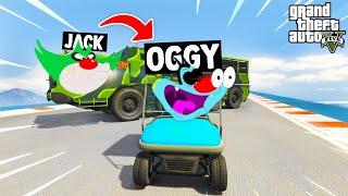 OGGY RUNNING FROM TRUCK IN FACE TO FACE CHALLENGE (GTA 5 Funny Moments)
