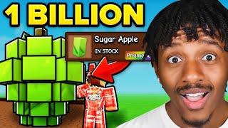 Using Only SUGAR APPLE SEED To Become A Billionaire In Roblox Grow A Garden