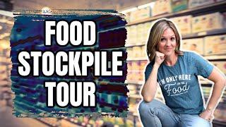 FOOD STORAGE TOUR & PANTRY CHALLENGE WITH A FOOD STOCKPILE