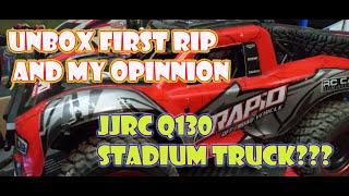 RAPID JJRC Q130 Brushed 1:14  Stadium Truck? -  Unbox - First RIP - My thoughts