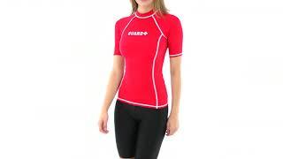 Sporti Guard Women's S/S Sport Fit Rash Guard | SwimOutlet.com