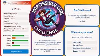 HOW TO COMPLETE THE IMPOSSIBLE GIRL CHALLENGE | become bestfriends with a doctor | Bitlife