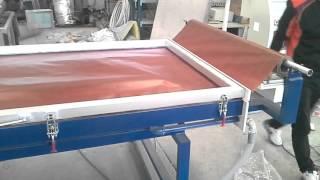 how to install and use a vacuum membrane press machine for pvc film