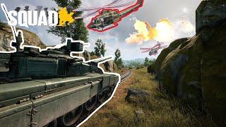 NEW T-90 Russian tank is THE BEST AA VIC - Squad Highlights #32