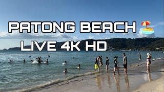 【 4K】 Patong Beach Phuket Thailand  Live Walking Beach ️