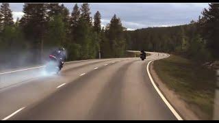 Motorbike street drifting