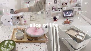 slice of life ≈ days in my quiet life, uni student living alone, building ikea trolley, yummy food