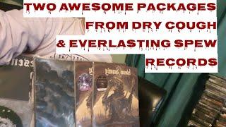 Two awesome packages from Everlasting Spew and Dry Cough Records ( Inc.Hideous Divinity & Slimelord)