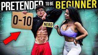 HOT GIRLS rate NERD's ABS & going NUTS... | EPIC Gym Prank as Old Man Powerlifter Anatoly cleaner