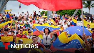 Marchas por Venezuela en Miami, Washington D.C. y Madrid | Noticias Telemundo