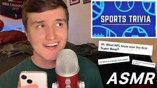 ASMR | Relaxing & Fun Sports Trivia ️