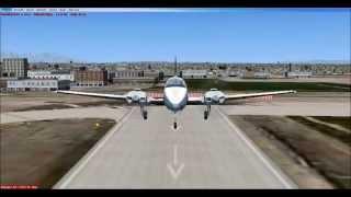 FSX ILS Landing Beechcraft Baron at LAX. Fully automated Landing and Tutorial