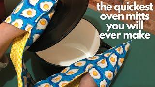 Super Quick & Easy DIY Double Oven Mitt Tutorial