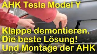 Tesla AHK montieren Model Y Deckeldemontage. Die beste Lösung.