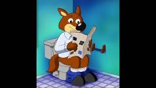 Mini wolf's dad makes a diarrhea smoothy on toilet #animation #diarrhea #poop #toilet