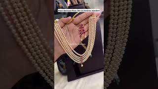 Pearl Necklace From 'SKJ Sri Krishna Jewellers'