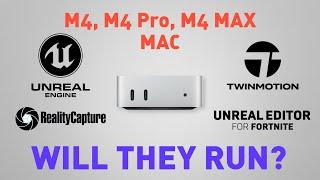 Mac Mini M4  - Will it run Unreal Engine - UEFN - Reality Capture and TwinMotion?