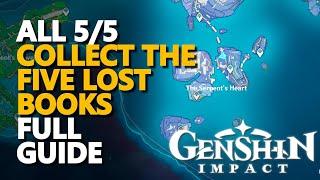 Collect the five lost books Genshin Impact All 5/5