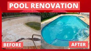 Renovating An Inground Pool - You Want BELIEVE Your Eyes. BEFORE AND AFTER
