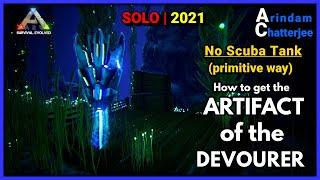 Ark Ragnarok - ARTIFACT OF THE DEVOURER using Diplocaulus (NO Scuba Way) - S2E211