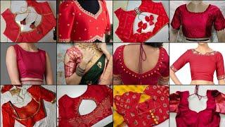 Red Blouse Designs Latest/Red Blouse Neck Designs/Red Blouse Hand Designs/Blouse Design 2025