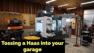 Our new garage stuffed Haas VF2SS