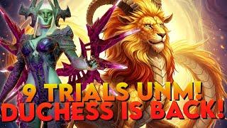 Duchess is BACK at UNM Chimera! 9 Trial Easy More Possible! | Raid: Shadow Legends