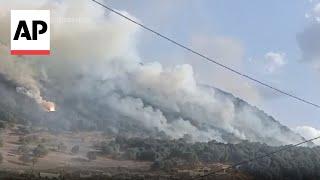 Smoke rises in south Lebanon after Israeli shelling