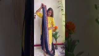 Khada Dupatta Saree Draping #sareedupatta#khadadupatta#viral