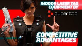 Indoor laser tag by Cybertag. Competitive advantages