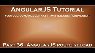 AngularJS route reload