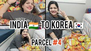 India to korea my 4th parcel | indian snacks️