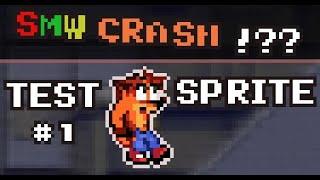 Crash Bandicoot in smw - Crash player sprite test # 1