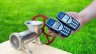 NOKIA 3310 VS MeatGrinder | Crushing Nokia 3310 with a Meat Grinder: Mind-Blowing Experiments