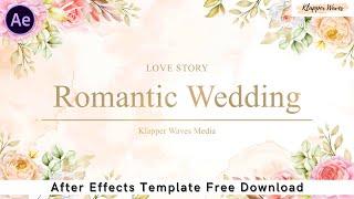 FLOURISH WEDDING SLIDESHOW - Free Download After Effects Template