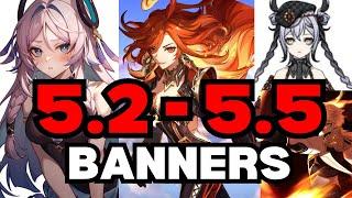 NEW UPDATE! Character Banners for 5.3-5.5! Chronicle Wish, Mauvika, and Reruns - Genshin Impact