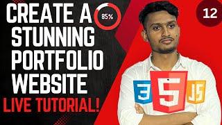 Day 12: Create a Professional Portfolio Website | HTML, CSS & JavaScript Tutorial