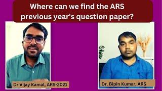 Where can we find the ARS previous year's question paper