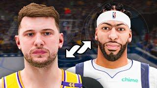 The LUKA DONCIC LAKERS TRADE SIMULATION + AD’s MAVS