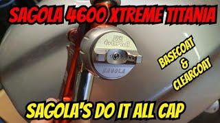 Sagola 4600 Xtreme Titania For Clear & Base, Spraying A Motorcycle Gas Tank