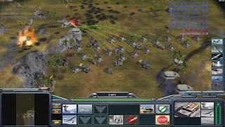 USA Laser - Command & Conquer Generals Zero Hour - 1 vs 7 HARD Gameplay