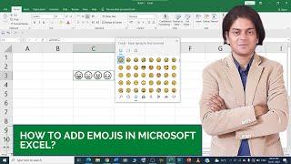 How to add emojis in Microsoft excel?