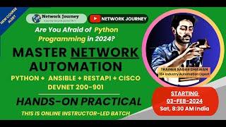 #1 Master Network Automation | Python, Ansible, Rest-API, Cisco Devnet 200-901