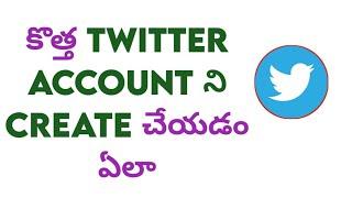 How to create twitter account | Techwaj Telugu