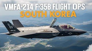 VMFA-214 F-35B Conduct Flight Ops in South Korea