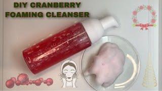 HOW TO MAKE EXFOLIATING FOAMING CLEANSER WITH CRANBERRY EXTRACT FOR ALL SKIN TYPES