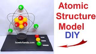 Atomic Structure Model Making  3d - DIY for science project | howtofunda | class 9 | class 11