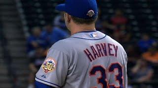 NYM@ARI: Harvey fans 11 over 5 1/3 in MLB debut