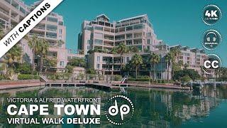 Cape Town, V&A Waterfront Walking Tour ・ Luxury Canals & Marina on a Sunny Day (4K Binaural)
